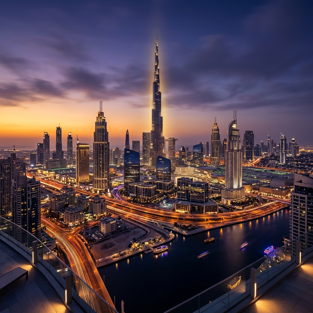 UAE Corporate & Business Hub Backdrop